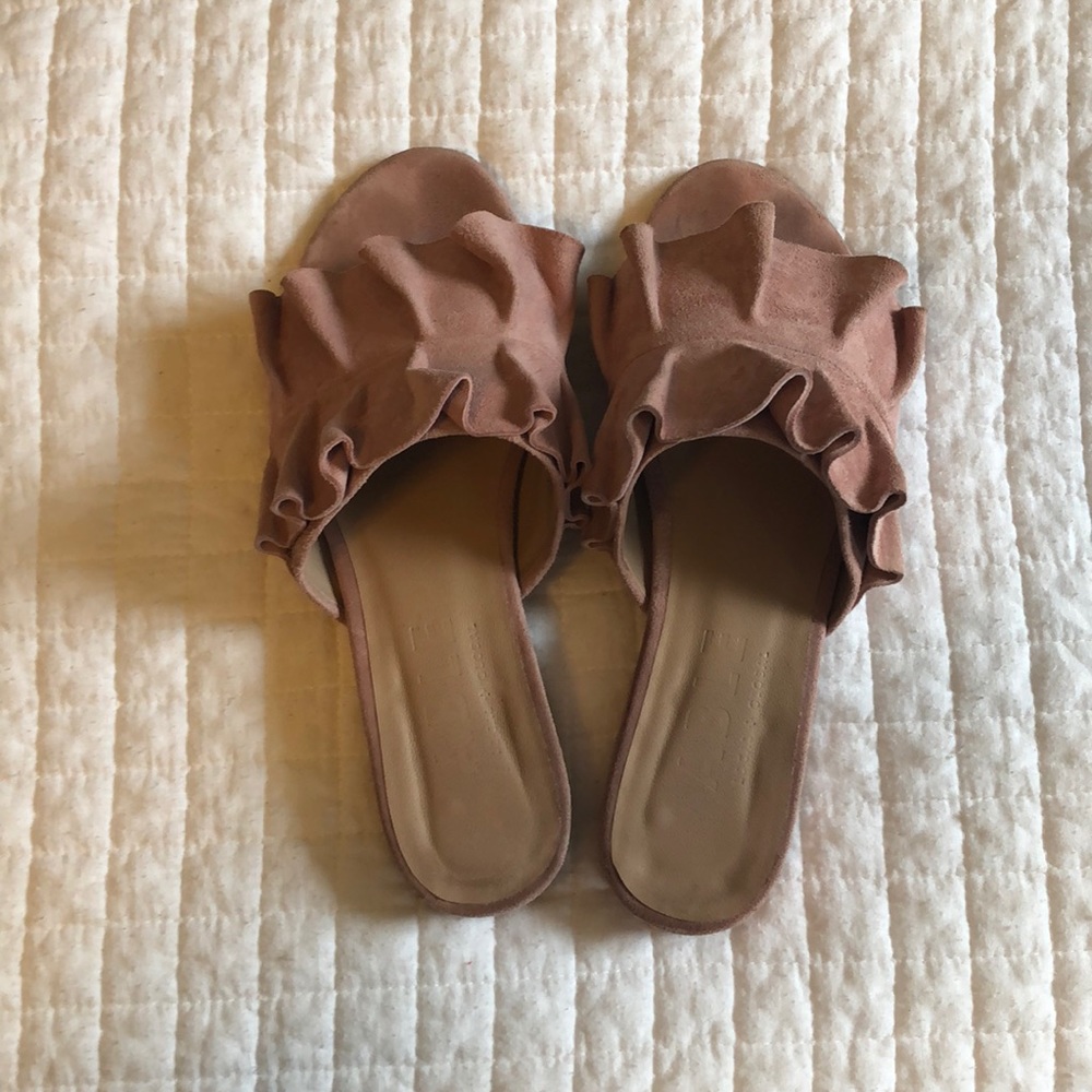 Able suede slides